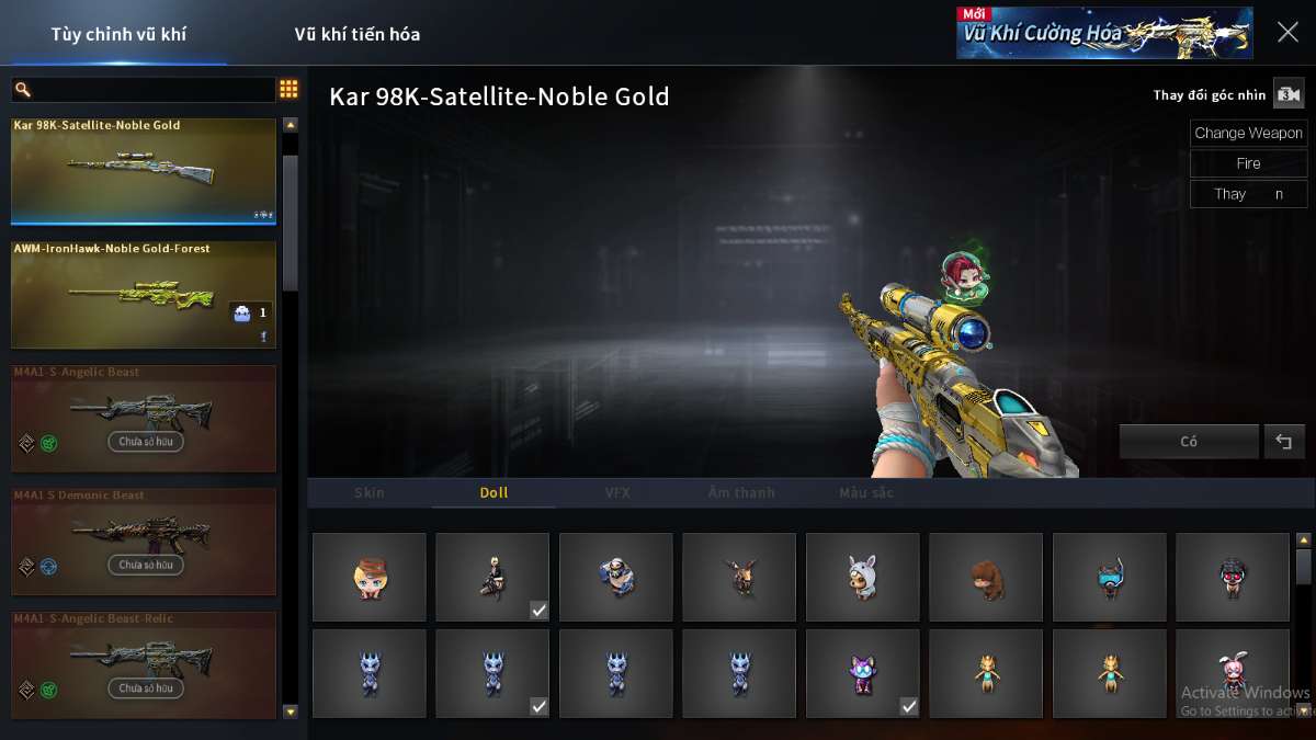 shop acc cf uy tin gia re